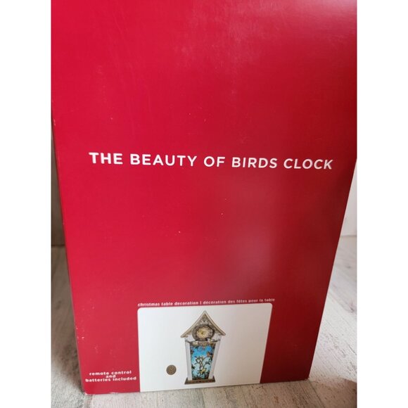 Hallmark beauty of birds clock remote control Xmas figure tabletop - Picture 8 of 8